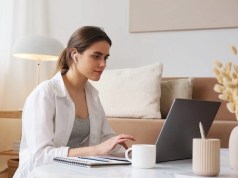 Video Conferencing With iMind Offers Convenient Remote Communication woman video conference laptop